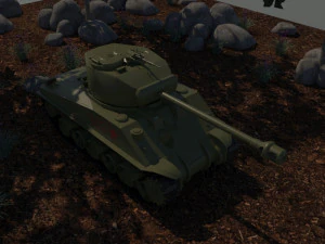 sherman 3D Model