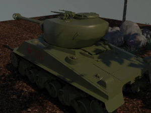 sherman 3D Model
