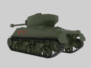 sherman 3D Model