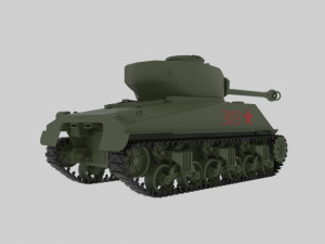 sherman Modelo 3D