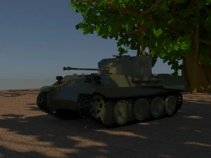 przeciwlotniczy flakpanzer Model 3D