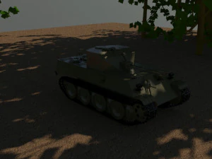 flakpanzer antiaircraft 3D Model