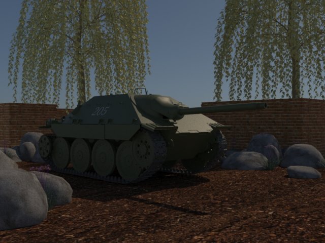 jagdpanzer 3D Model .c4d .max .obj .3ds .fbx .stl .blend 