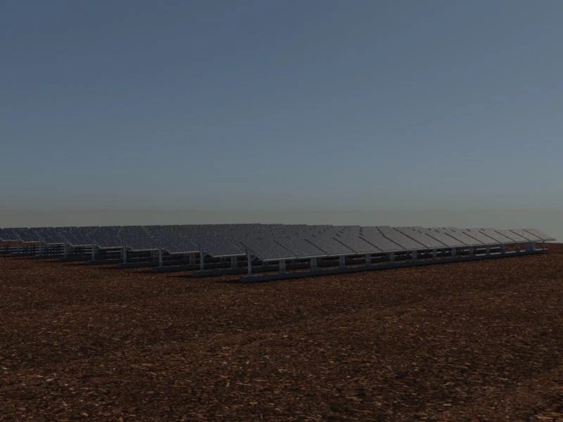100 250 500 kilowatts solar system 3D Model .c4d .max .obj .3ds .fbx .stl .blend 