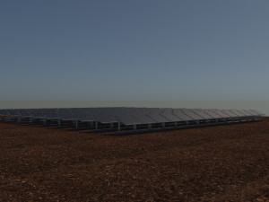 100 250 500 kilowatts solar system 3D Model