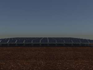 100 250 500 kilowatts solar system Model 3D