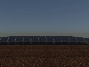 100 250 500 kilowatts solar system 3D Model