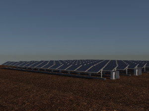 100 250 500 kilowatts solar system Model 3D