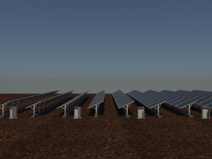 100 250 500 kilowatts solar system Model 3D