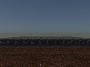 100 250 500 kilowatts solar system Model 3D