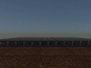 100 250 500 kilowatts solar system 3D Model