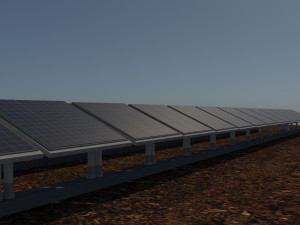 100 250 500 kilowatts solar system Model 3D