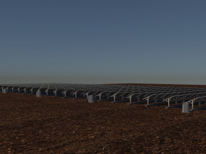 100 250 500 kilowatts solar system Model 3D