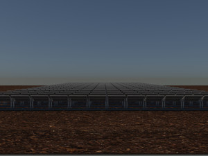 100 250 500 kilowatts solar system Model 3D