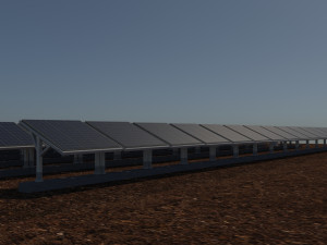 100 250 500 kilowatts solar system Model 3D