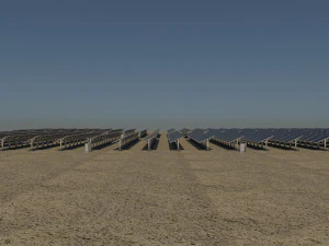 100 250 500 kilowatts solar system 3D Model