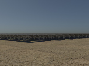 100 250 500 kilowatts solar system Model 3D