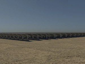 100 250 500 kilowatts solar system 3D Model