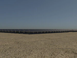 100 250 500 kilowatts solar system 3D Model