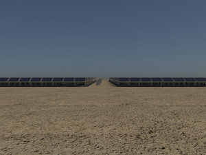 100 250 500 kilowatts solar system Model 3D