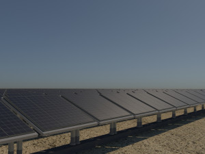 100 250 500 kilowatts solar system Model 3D