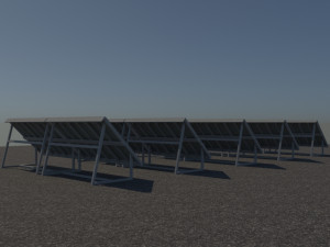 3 6 12 24 48 kilowatts poli solar system 3D Model