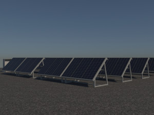 3 6 12 24 48 kilowatts poli solar system 3D Model