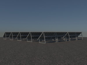 3 6 12 24 48 kilowatts poli solar system 3D Model