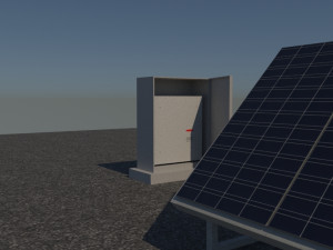 3 6 12 24 48 kilowatts poli solar system 3D Model