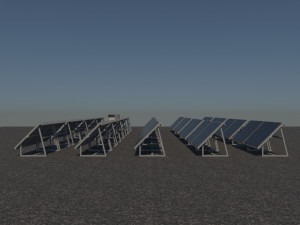 3 6 12 24 48 kilowatts poli solar system 3D Model