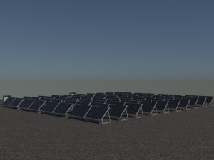3 6 12 24 48 kilowatts poli solar system 3D Model