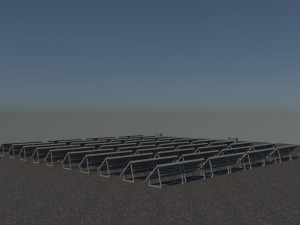 3 6 12 24 48 kilowatts poli solar system 3D Model