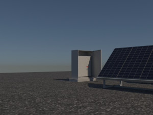 3 6 12 24 48 kilowatts poli solar system 3D Model