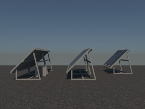3 6 12 24 48 kilowatts mono solar system 3Dモデル