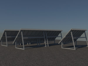 3 6 12 24 48 kilowatts mono solar system 3Dモデル