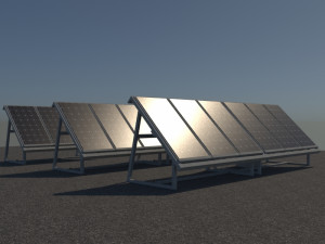 3 6 12 24 48 kilowatts mono solar system 3Dモデル