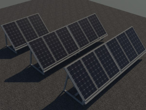 3 6 12 24 48 kilowatts mono solar system 3Dモデル