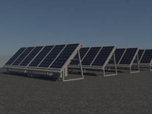 3 6 12 24 48 kilowatts mono solar system 3Dモデル