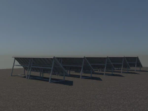 3 6 12 24 48 kilowatts mono solar system 3D Model