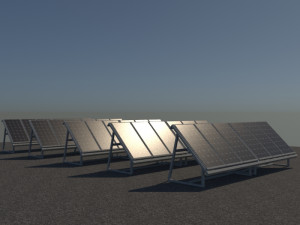 3 6 12 24 48 kilowatts mono solar system 3Dモデル
