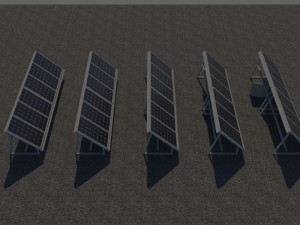 3 6 12 24 48 kilowatts mono solar system 3Dモデル