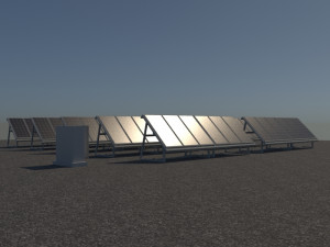 3 6 12 24 48 kilowatts mono solar system 3Dモデル