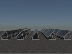 3 6 12 24 48 kilowatts mono solar system 3Dモデル