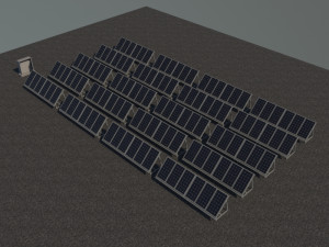 3 6 12 24 48 kilowatts mono solar system 3Dモデル