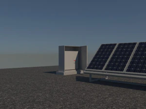 3 6 12 24 48 kilowatts mono solar system 3D Model