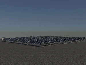 3 6 12 24 48 kilowatts mono solar system 3D Model