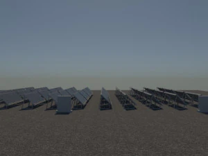 3 6 12 24 48 kilowatts mono solar system 3D Model