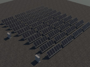 3 6 12 24 48 kilowatts mono solar system 3Dモデル