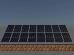 solar roof system 3D Model