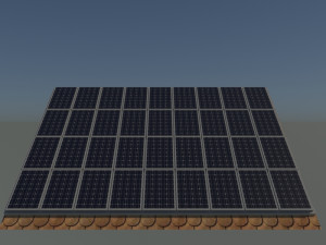 solar roof system Modelo 3D
